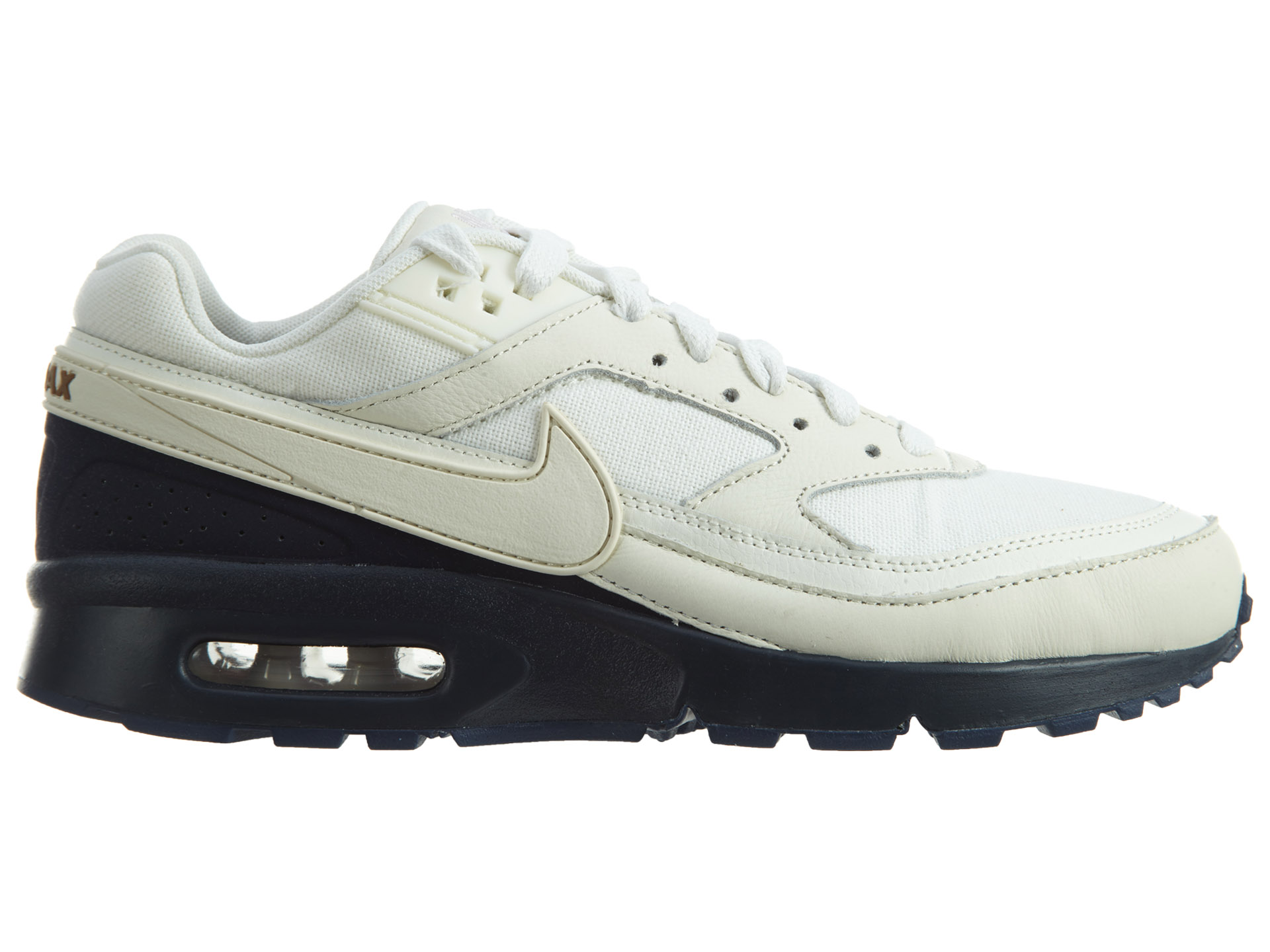 Mens Nike Air Max BW Premium Sail White Midnight Navy 819523-104 - Walmart.com