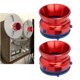 thumbnail image 3 of M Buder Par De Adaptadores De Cubo NAB De 10 Pulgadas (25.4 cm) De Aleación De Aluminio Pulido Para Grabadoras De Cinta De Carrete A Carrete Rojo Espectacular, 3 of 9