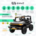 thumbnail image 2 of Camioneta Montable Eléctrico Con Control Remoto para niña niño con asientos de piel carro Todo terreno BCX-7 Enyz Led neon y muticolor Música Bluetooth edades de 2 a 5 años, 2 of 8