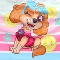thumbnail image 4 of Paw Patrol Nickelodeon Skye UPF 50+ Bathing Suit Tankini and Bikini Bottom Swimsuit Set (Girls), Sizes 2T-6, 4 of 8