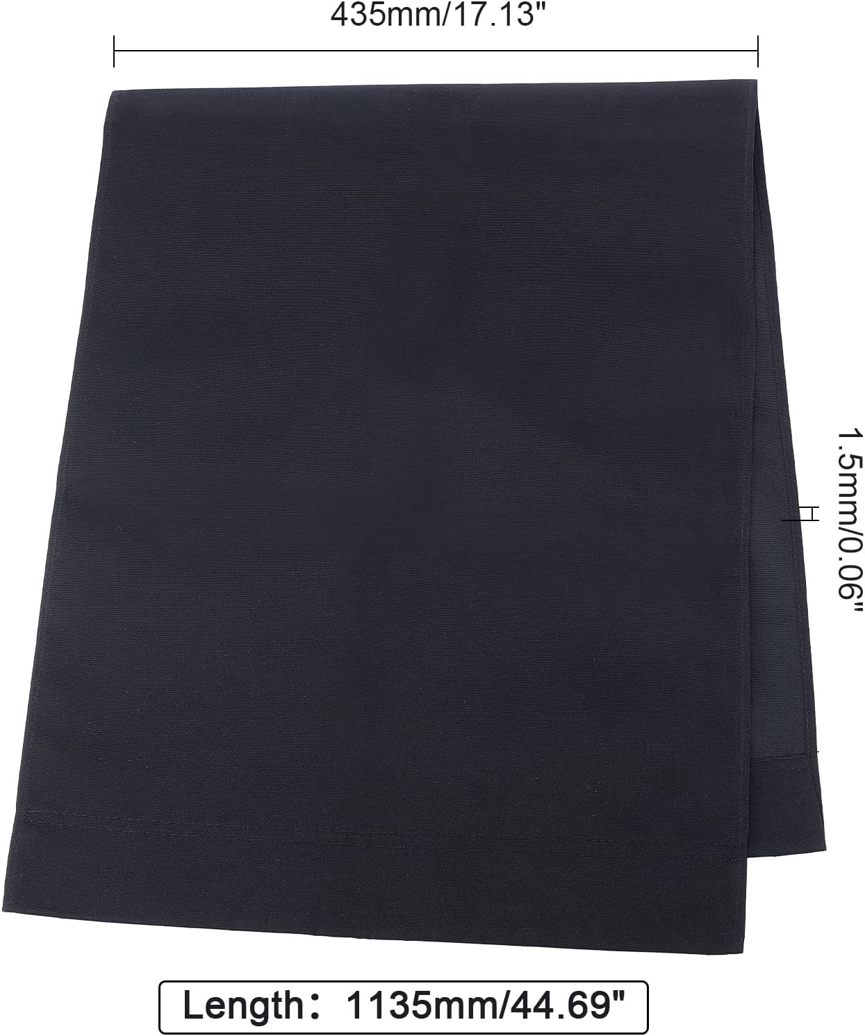 Beach Sling Chair Replacement Fabric Black Casual Simple Beach Chair Replacement Oxford Cloth for Home Beach Chair Protect Replacement (44.69x17.13inch) - image 4 of 5