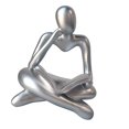 thumbnail image 2 of Abstract Thinker Statue Tabletop Decorative Sculpture for Decor, 2 of 8