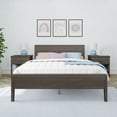 thumbnail image 2 of Max & Lily Queen Bed Frame, Solid Wood Classic Platform Bed with Panel Headboard for Kids, 2 of 10