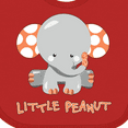 thumbnail image 4 of Inktastic Little Peanut Cute Baby Elephant Boys or Girls Baby Bib, 4 of 4