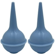 2pk Sterile Ear Syringe 2oz / 60ml Blue Rubber Bulb for Washing & Wax Removal