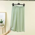 thumbnail image 2 of Feancey Pajama Bottoms for Women Cropped Lounge Trousers Wide Leg Casual Capri Sleep Pants Loose Fit Elastic Waist Pj Capris Homewear Green Free Size, 2 of 7