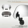 thumbnail image 4 of Adjustable 180° Motorcycle Windshield Extender - Universal Clip-On 36.5×15.5cm Transparent PC Lens with Rubber Pads, Reduces Wind Noise & Enhances Riding Comfort, Fits 3-5mm Windshields/Fairings for, 4 of 6