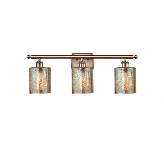 Innovations 516-3W-AC-G116-LED Cobbleskill 3 Light Bath Vanity Light part of the Ballston Collection, Antique Copper