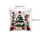 thumbnail image 2 of Ropa de cama, almohada y funda, manta, juego de fundas de almohada navideñas con renos y Papá Noel, ideales para decorar el sofá y el dormitorio. Una funda de almohada., 2 of 2