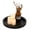 Black, variant on Candle Plate Holder Tray: Round Wood Decorative Candle Plate - Rustic Farmhouse CoffeeTable Decor - Tealight Pillar Trays for Home Decor