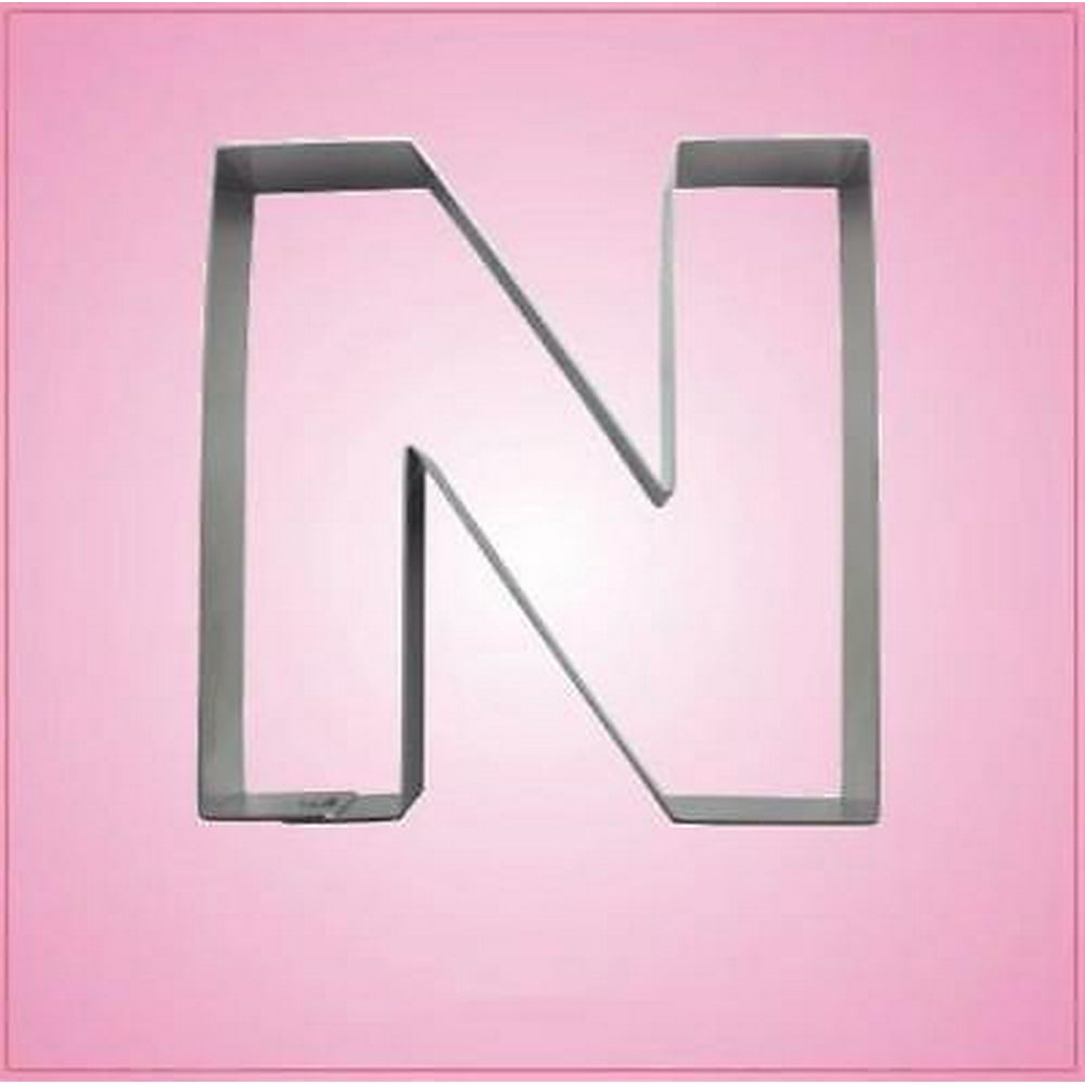 Big Letter N Cookie Cutter 4 inch