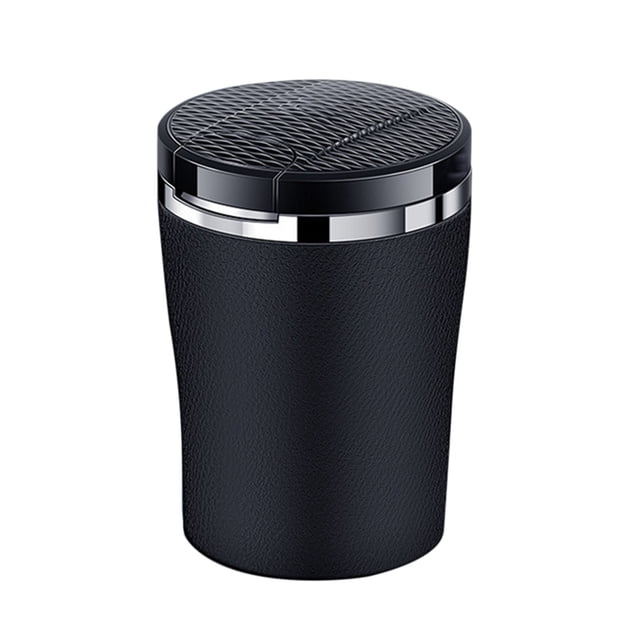 Car Ashtray with Automatic Open Lid | Anti-Fly Ash Design - Smoke Extinguishing Device - Drop Prevention Feature - Elegant High-Grade Finish for Vehicle Interior | 1 Pack