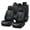 Black, variant on Car Seat Covers with Black and Red Trim, Waterproof Leather, With Lumbar Support, Full Set, Pet Car Seat Pads, Protect Car Seats, Universal Fit, Suitable for SUV, Pickup Truck, And Sedan
