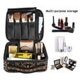 thumbnail image 2 of FORMRS Travel Makeup Bag Large Capacity Train Case Cosmetic Organizer with Adjustable Dividers, Classic Floral, 2 of 8