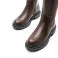 thumbnail image 4 of BURUDANI Women's Knee-High Boots, Comfortable Chunky Platform Side Zip Lug Sole Boots For Women, 4 of 6