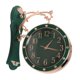 thumbnail image 2 of Reloj de pared de doble cara, regalo para cocina, silencioso, estilo rústico, colgante Verde, 2 of 9