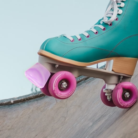 PENIKOKO 1 Set PU Metal Roller Skate Brakes Stoppers for Skaters
