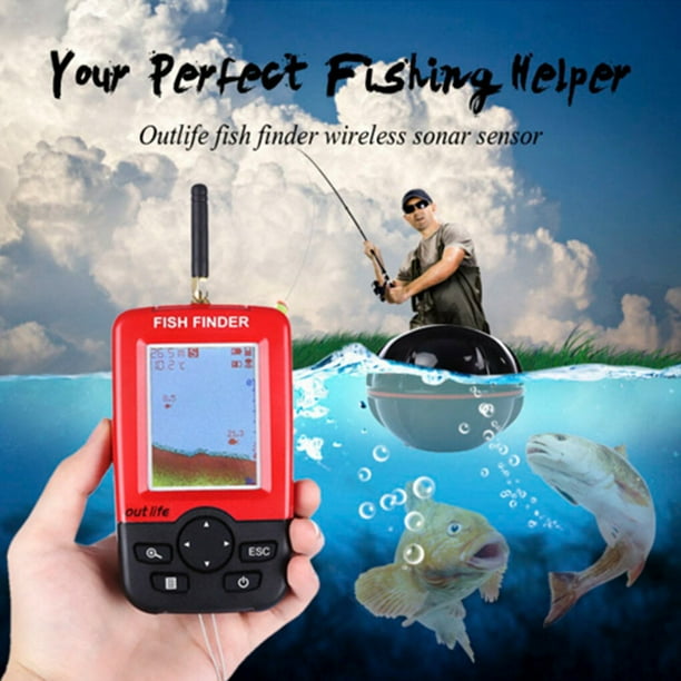 justharion Fish Finder Outdoor Fishing Wireless Sensor Fish Finder