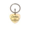 thumbnail image 4 of Anavia Stainless Steel Metal Heart Name - Boarder Birthday Holiday Christmas Engraved Dog Cat ID Tag, Gold, 4 of 11