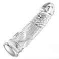 thumbnail image 3 of Male Extension Condom Dotted Thread Textured Soft Latex Extra Sensation Adult Extended Sleeve Type B, 3 of 5
