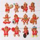 thumbnail image 4 of Mini árbol de Navidad colgantes adornos de dibujos animados hombre árboles de Navidad figuras colgantes juguetes decoración artesanal, C 12 piezas Guardurnaity HA008986-01, 4 of 6