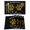 Black Yellow, variant on Cats Pawprints Placemats Set of 6, Yellow Black Buffalo Plaid Pets Paw Placemats for Dining Table, Place Mats for Kitchen Tabletop, Waterproof Wipeable Dining Table Mats Set