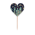 thumbnail image 1 of Branche Fleur Peinture Cure-Dent Drapeaux Coeur Lable Cupcake Pics, 1 of 3