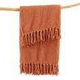 thumbnail image 3 of Home Soft Things Reversible Tweed Throw Blanket, Super Soft & Cozy - Rust, 60x80", 3 of 8