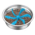 thumbnail image 3 of Comedero lento en espiral antiahogo para perros, inserto para plato de comida con ventosa antideslizante, antitragantamiento, color azul Hy, 3 of 4
