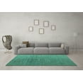 thumbnail image 3 of Ahgly Company Indoor Rectangle Abstract Turquoise Blue Modern Area Rugs, 6' x 9', 3 of 4