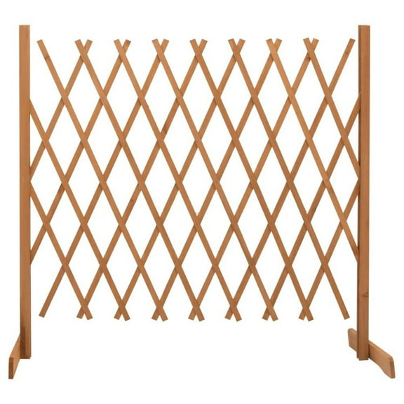 vidaXL Garden Trellis Fence Orange 70.9"x39.4" Solid Firwood, 314828
