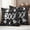 White Black, variant on Orange BOO Halloween Outdoor Waterproof Pillow Covers, Cute Ghost Spooky Star Moon Dots Decorative Square Throw Pillowcase Sofa Cushion Sham for Patio/Couch/Chair, 20"x20" 2 Pack