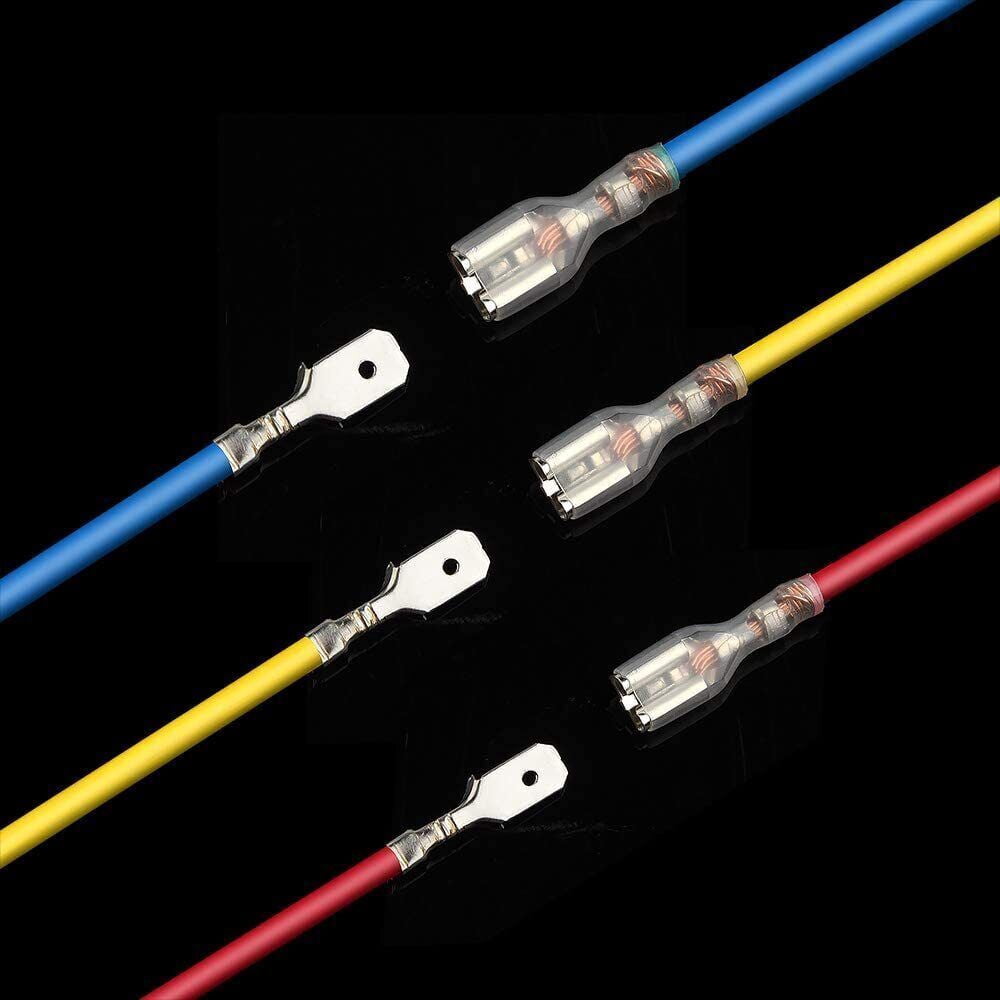 900PCS Spade Electrical Wire Connectors Male Female Crimp Terminal 2.8/4.8/6.3mm