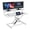 White, variant on Stable Standing Desk Converter 37" , Height Adjustable Sit Stand Up Desk Riser with Wide Keyboard Tray for Home Office 2 Monitor Laptop Workstation, White
