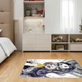 thumbnail image 5 of LaModaHome Non-Slip Rug Popular Graffiti Woman Rug: Vibrant Modern Art Design Washable Mat Child Stain Resistant Living Room Kitchen Carpet - Size: 2X3,3ft(60X100cm), 5 of 5
