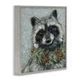thumbnail image 4 of Stupell Industries Raccoon with Pinecones Holiday Painting Gray Framed Art Prints Wall Art, 24 x 24, 4 of 10