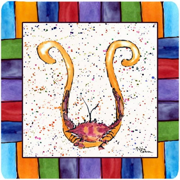 Beach And Seafood Foam Coasters - Set Of 4