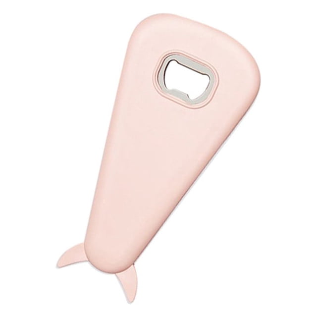 Abridor de tapas de botellas Bearachild sacacorchos portátil multiusos color Rosado