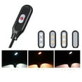 thumbnail image 4 of Clip Reading Book Light with 5 LED Eye-Care Lamp, Flexible Neck Desk Light for Bedroom Office, 3-Speed Adjustable, USB or Battery Powered, 4 of 8