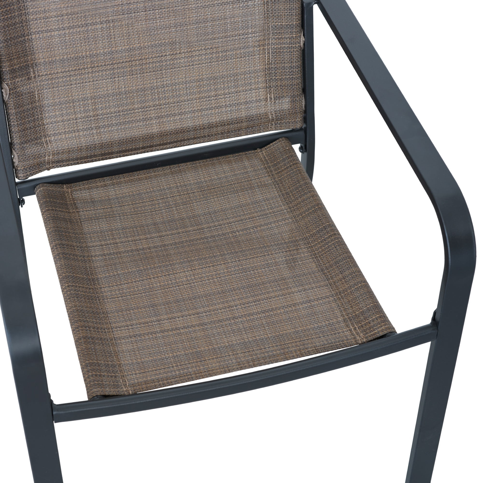 7-Peices Outdoor Patio Dining Set Stacking Chairs and 48" Round Table Furniture Set for 6 Person