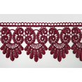 thumbnail image 1 of 3" 4" 4,75" 4,5" 5" 5,75" 7,5" Robe de Mariée Brodée Dentelle Noire par Yard (UB052 3"), 1 of 2