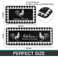 thumbnail image 2 of Rooster Kitchen Rug Decor 2 Pieces Set Farmhouse Decor Decorative Kitchen Mat Washable Runner Rugs 17" x 47" + 17" x 29", 2 of 6