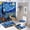 AA-3, variant on Starry Night in Paris Shower Curtain Bathroom Sets Toilet Lid Rug, Bath Mat And Contour Mat, Shower Curtain 4Pcs
