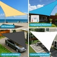 thumbnail image 6 of Jane Stone Sun Shade Sail Canopy 20'X20'X28.3'Customized Triangle Shade Cloth Canopy Tent for Outdoor UV Protection，Sand, 6 of 6