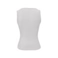 thumbnail image 4 of Likimi Womens Tank Tops Summer Square Neck Solid Color Sleeveless Slim Fit Blouse Fashion Comfort T Shirts White Size S, 4 of 5