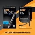 thumbnail image 2 of Bolígrafo retráctil Bold BIC Glide Bold, 1,6 mm, negro, paquete de 36, 2 of 7