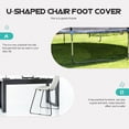 thumbnail image 6 of ABPETE chair leg floor protectors,25Pcs Plastic Chair Foot U Shaped Floor Glides Tubing Caps Cover Chair Feet Pads Furniture Foot Rectangle Non-Slip Chairs Leg Tip Protectors(22MM), 6 of 15
