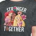 thumbnail image 3 of Disney Princess - Stronger Together Group - Toddler And Youth Short Sleeve Graphic T-Shirt, 3 of 5