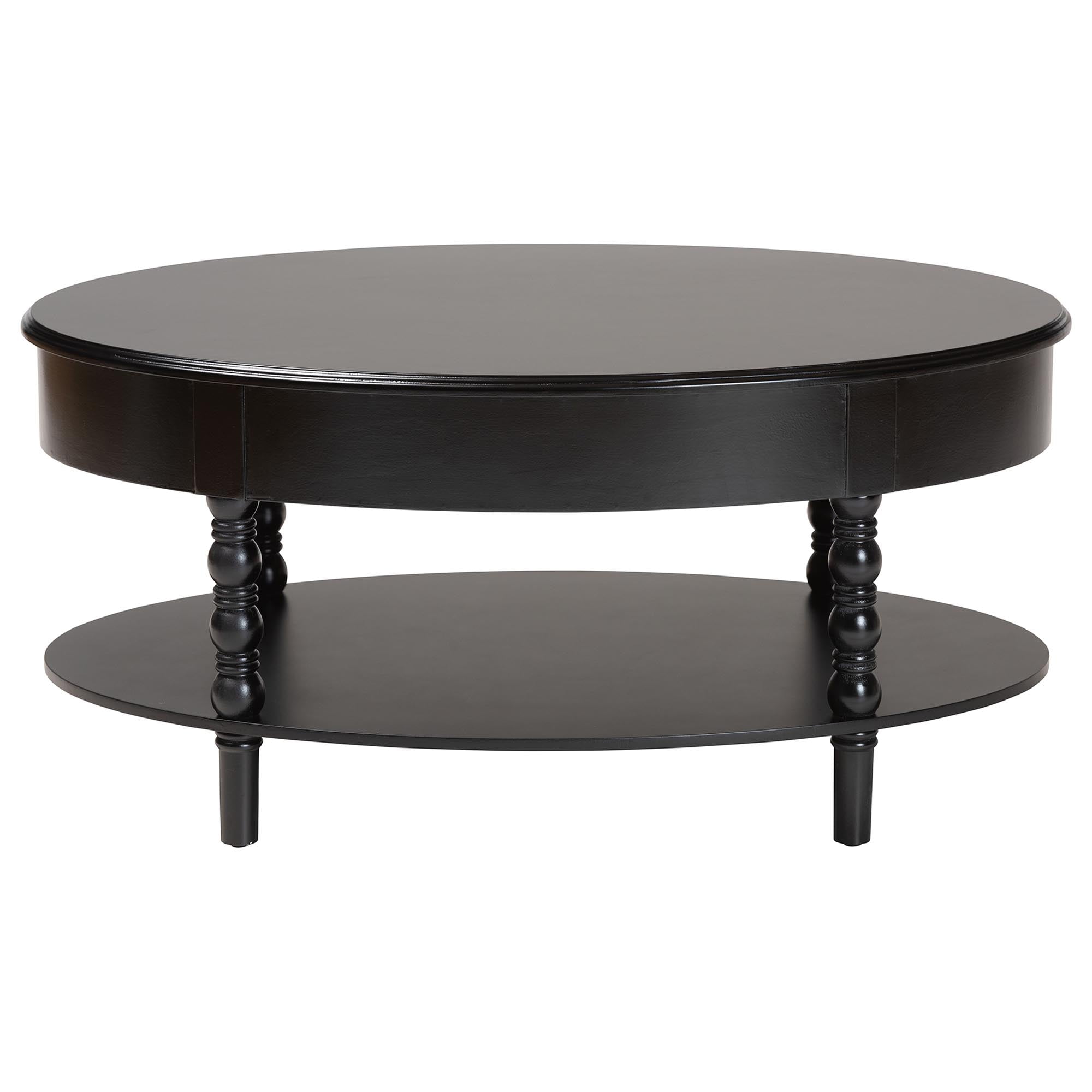 Baxton Studio Malinda Classic Coffee Table, 1-Drawer, Black
