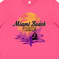 thumbnail image 4 of Inktastic Miami Beach Florida Vacation Sunset Youth T-Shirt, 4 of 5